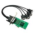 Moxa CP-114EL-DB9M PCIe w/ DB9M Cable, 4x RS-232/422/485